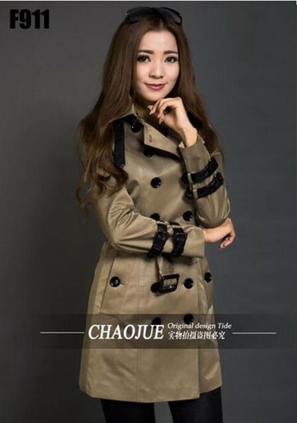 women in the spring and autumn leisure fashion show thin long spell leather trench coat of cultivate one's morality / s-4xl, Black
women in the spring and autumn leisure fashion show thin long spell leather trench coat of cultivate one's morality / s-4xl, Black