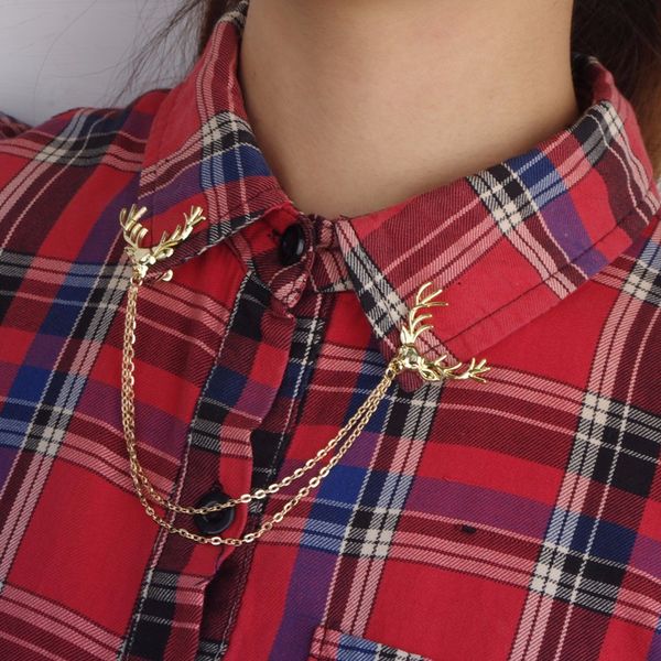vintage personalized deer collar pin brooch shirt tassel brooches women men suit accessories party wedding bijoux, Gray
vintage personalized deer collar pin brooch shirt tassel brooches women men suit accessories party wedding bijoux, Gray
