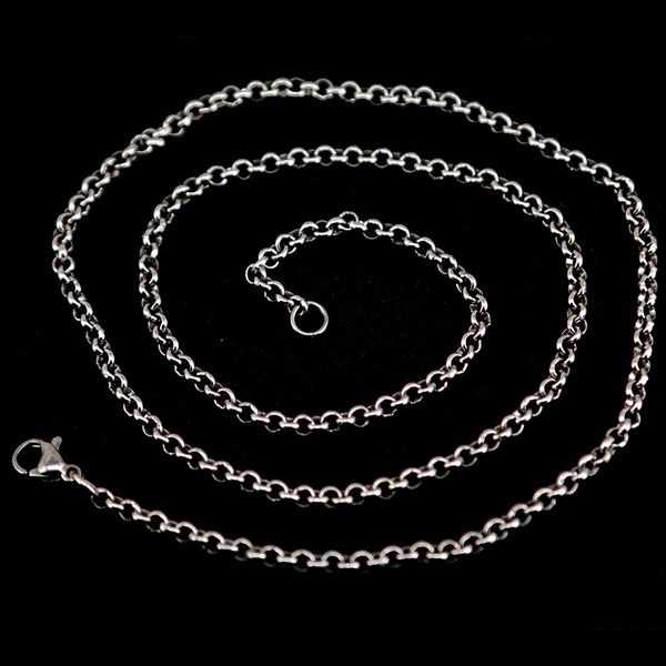 100pcs rolo chain 20" 24'' 30" 316l stainless steel 2.5mm width necklace chain for women men pendant, Silver
100pcs rolo chain 20" 24'' 30" 316l stainless steel 2.5mm width necklace chain for women men pendant, Silver
