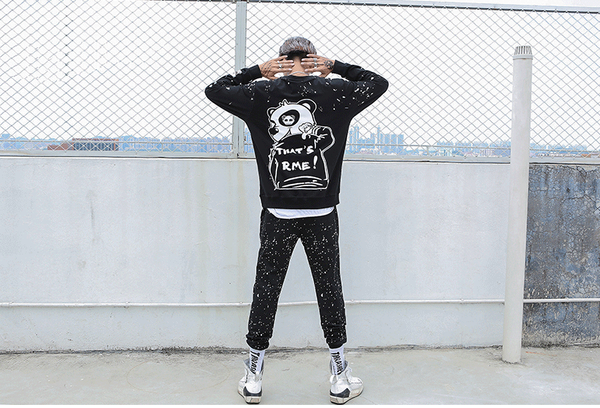 Tide brand T-Shirt Panda Winter Sweater Cashmere Jumper With Thick Loose Hoodies For Man
Tide brand T-Shirt Panda Winter Sweater Cashmere Jumper With Thick Loose Hoodies For Man