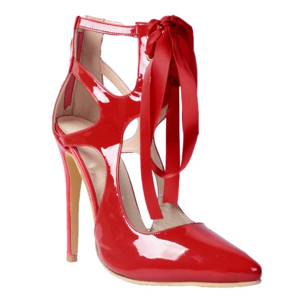 kolnoo womens handmade high heel patent leather pumps butter knot pointy fashion party office shoes red xd395, Black
kolnoo womens handmade high heel patent leather pumps butter knot pointy fashion party office shoes red xd395, Black
