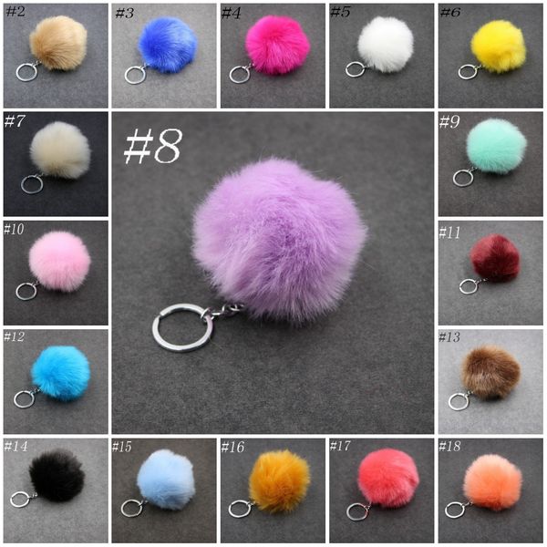 24 Styles 8cm Womens Fluffy Faux Rabbit Fur Ball Keychain Handbag Accessories Car Key Ring For Bag 24 Color C95Q
24 Styles 8cm Womens Fluffy Faux Rabbit Fur Ball Keychain Handbag Accessories Car Key Ring For Bag 24 Color C95Q