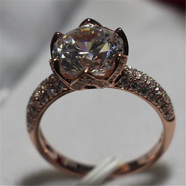4carat round synthetic diamond solid sterling silver ring rose gold cover fine wedding jewelry gift, Slivery;golden
4carat round synthetic diamond solid sterling silver ring rose gold cover fine wedding jewelry gift, Slivery;golden