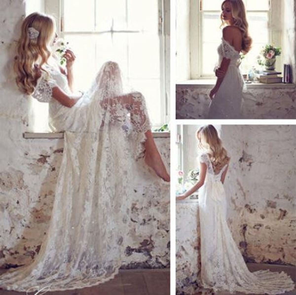 elegant full lace wedding dresses long mermaid cap sleeve bakcless sweep train modern bridal gowns custom size, White
elegant full lace wedding dresses long mermaid cap sleeve bakcless sweep train modern bridal gowns custom size, White