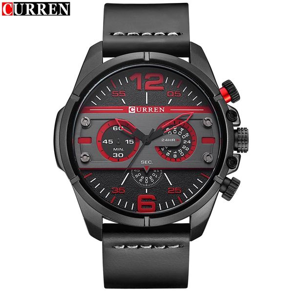 High Quality CURREN Original Brand Men's Sports Waterproof Leather Strap Quartz Wrist Watch 8259
High Quality CURREN Original Brand Men's Sports Waterproof Leather Strap Quartz Wrist Watch 8259