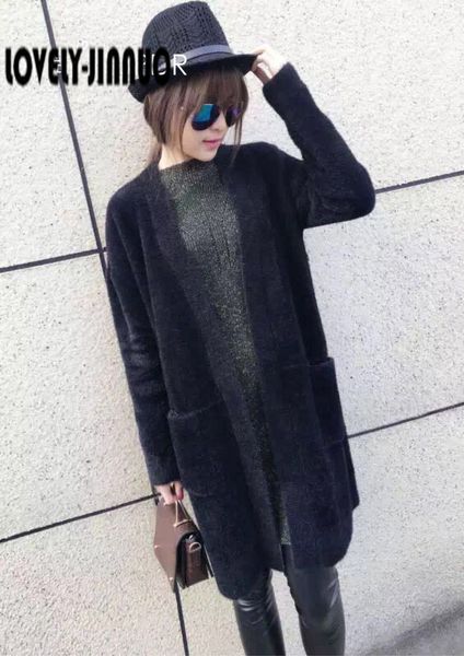 wholesale- europe new dress coat mink cashmere angora coat mink cashmere cardigan sweater sweater tide thickening jn219, White;black
wholesale- europe new dress coat mink cashmere angora coat mink cashmere cardigan sweater sweater tide thickening jn219, White;black