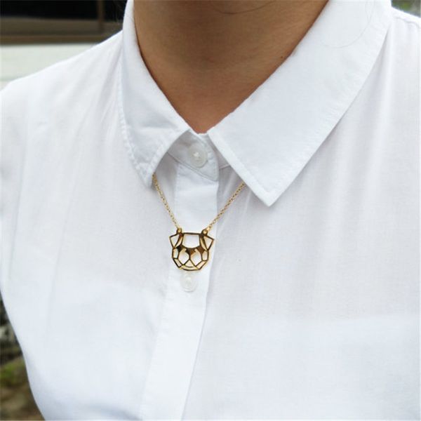 2017 new lovely dog head necklace origami pug necklace animal necklace dog jewelry for birthday gift, Silver 
2017 new lovely dog head necklace origami pug necklace animal necklace dog jewelry for birthday gift, Silver