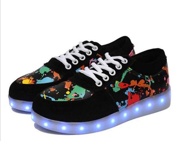 Us size: 10.5-4 Colorful glowing shoes children sports leisure USB rechargeable LED lights luminous fluorescent shoes
Us size: 10.5-4 Colorful glowing shoes children sports leisure USB rechargeable LED lights luminous fluorescent shoes