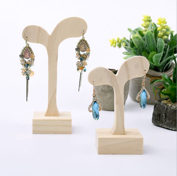 simple seven muji style tiny grass shape earring holder natural wooden earring studs stands jewelry ear chain display, Black 
simple seven muji style tiny grass shape earring holder natural wooden earring studs stands jewelry ear chain display, Black