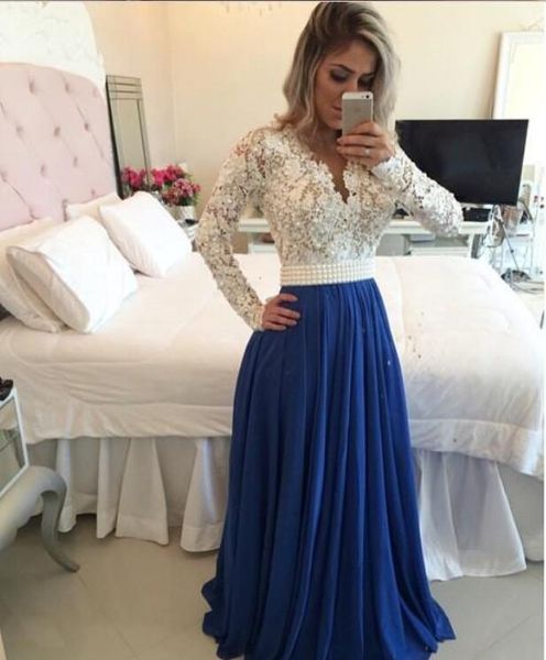 long sleeves lace chiffon bridesmaid dresses v neck appliques custom made luxury pearls prom party gowns for bridesmaids 2017, Black
long sleeves lace chiffon bridesmaid dresses v neck appliques custom made luxury pearls prom party gowns for bridesmaids 2017, Black