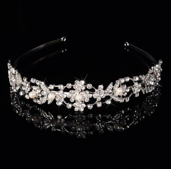Women crystal rhinestone pearl flower Crown wedding party bridal headband hair band tiara accessories wedding jewelry 1pcs drop ship
Women crystal rhinestone pearl flower Crown wedding party bridal headband hair band tiara accessories wedding jewelry 1pcs drop ship