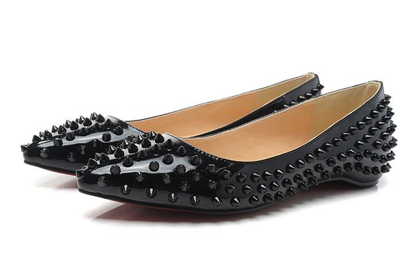 brand glitter red bottom spiked flat shoes women luxury red sole shoes sequins heels party wedding shoes pointed toe pumps, Black
brand glitter red bottom spiked flat shoes women luxury red sole shoes sequins heels party wedding shoes pointed toe pumps, Black