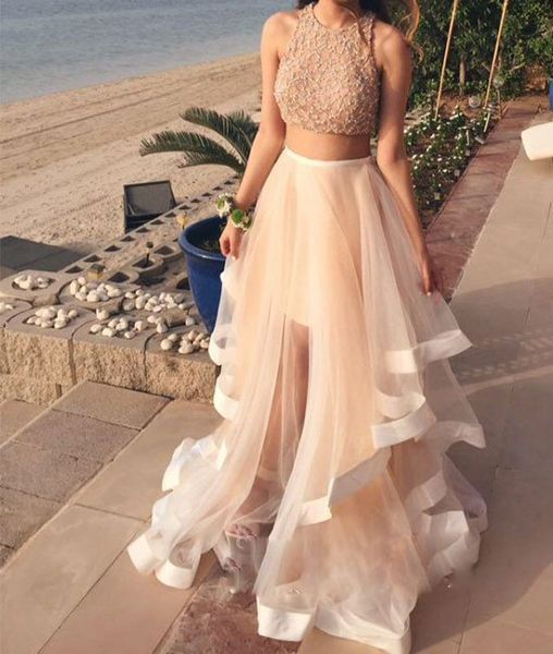 pink party gowns two pieces sequin tulle long prom dress evening dress custom made, Black;red
pink party gowns two pieces sequin tulle long prom dress evening dress custom made, Black;red