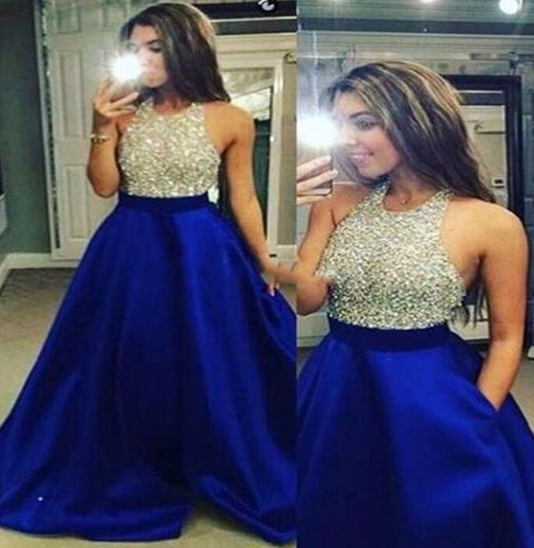 2017 luxury prom dresses jewel a-line beads evening dresses back zipper custom made pockets floor-length guest dresses with necklace, Black
2017 luxury prom dresses jewel a-line beads evening dresses back zipper custom made pockets floor-length guest dresses with necklace, Black