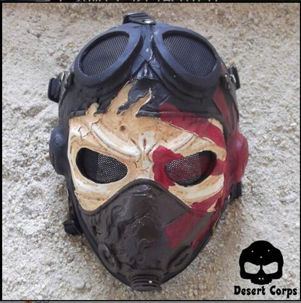 new outdoor wargame tactical mask black god full face airsoft paintball cs army mask halloween party cosplay horror gost skull mask
new outdoor wargame tactical mask black god full face airsoft paintball cs army mask halloween party cosplay horror gost skull mask