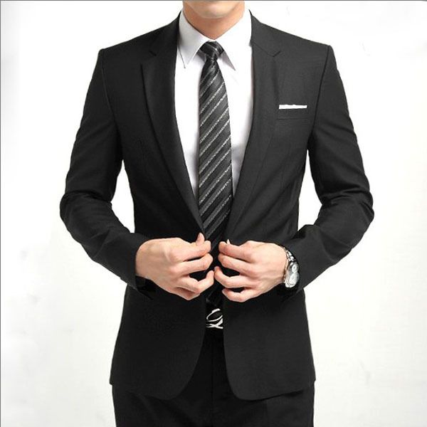 wholesale- new 2015 plus size men clothing autumn and winter men suits with pants fashion men's casual suit jackets men suit, White;black
wholesale- new 2015 plus size men clothing autumn and winter men suits with pants fashion men's casual suit jackets men suit, White;black