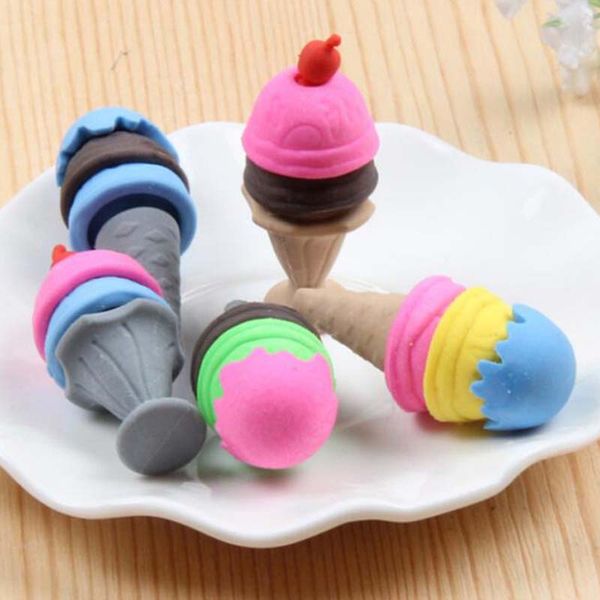 10 pcs/lot cute colorful ice cream shape pencil eraser christmas gift office school supplies creative rubber prize eraser ing
10 pcs/lot cute colorful ice cream shape pencil eraser christmas gift office school supplies creative rubber prize eraser ing
