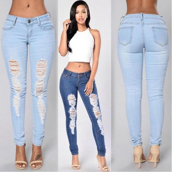 skinny jeans women denim pants holes destroyed skinny long jeans pencil stretch ripped denim pants plus size s-2xl cl119, Blue
skinny jeans women denim pants holes destroyed skinny long jeans pencil stretch ripped denim pants plus size s-2xl cl119, Blue