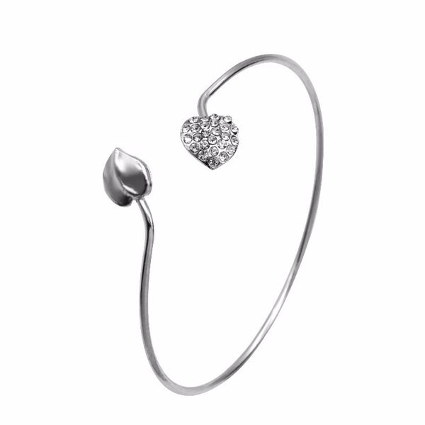 rhinestone heart bracelets women bangles silver plated alloy bracelets open adjustable cuff bangle fashion jewelry gift, Black
rhinestone heart bracelets women bangles silver plated alloy bracelets open adjustable cuff bangle fashion jewelry gift, Black