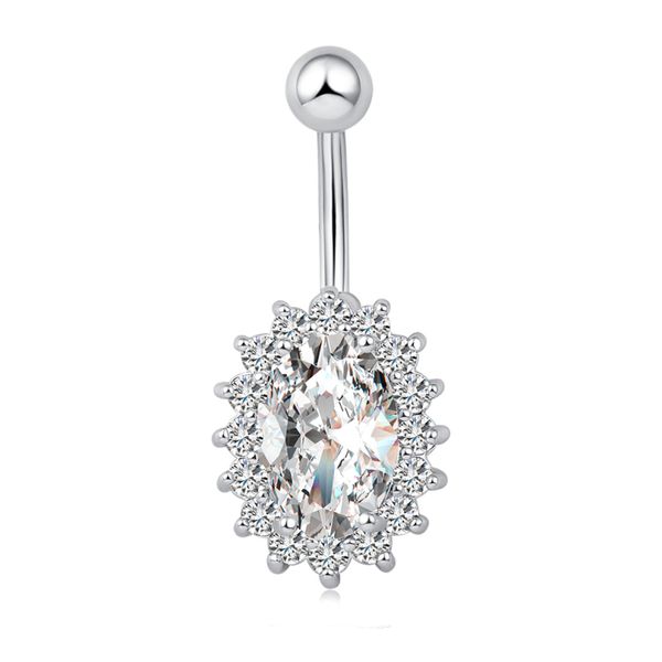 18k white gold color crystal paved oval purplewhite zircon cz piercing body jewelry bijoux belly button ring for wome1401505, Silver
18k white gold color crystal paved oval purplewhite zircon cz piercing body jewelry bijoux belly button ring for wome1401505, Silver