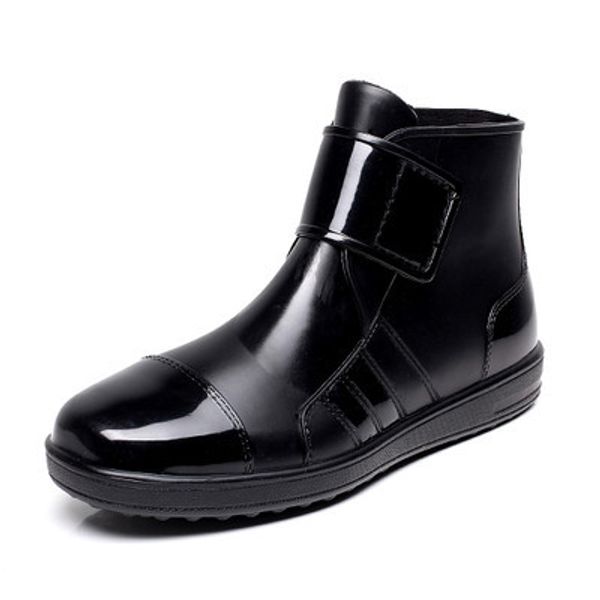 wholesale-pvc waterproof rain boots waterproof flat with shoes woman men rain woman water rubber ankle boots buckle botas 24.5-27cm foot, Black
wholesale-pvc waterproof rain boots waterproof flat with shoes woman men rain woman water rubber ankle boots buckle botas 24.5-27cm foot, Black