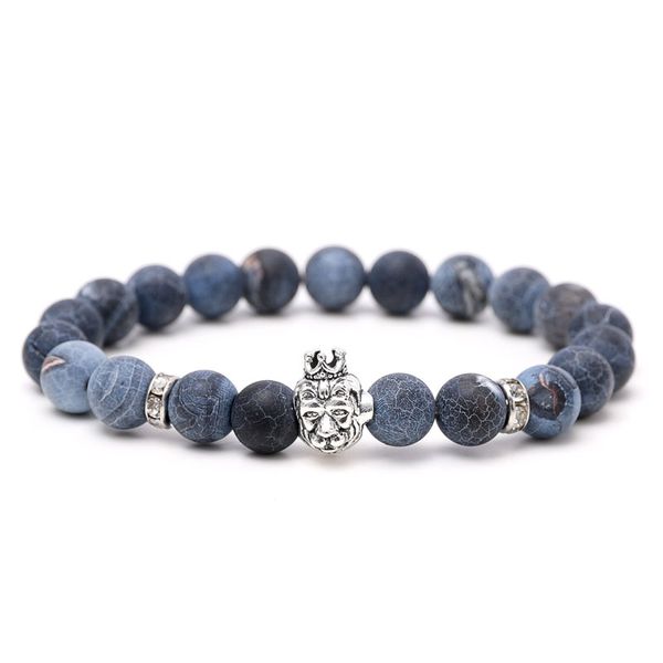 new design men's bracelets wholesale 8mm stone beads with emperor crown bracelets party gift, Black
new design men's bracelets wholesale 8mm stone beads with emperor crown bracelets party gift, Black