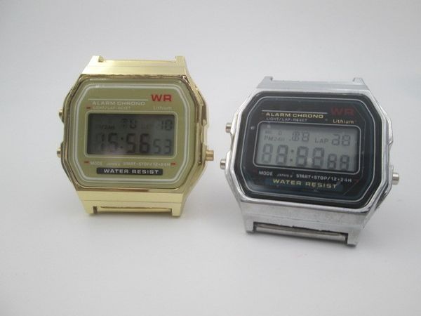 New A159W watches Mens Classic Stainless Steel Digital Retro Watch Vintage Gold and Silver Digital Alarm F-91w Sports Watches A159
New A159W watches Mens Classic Stainless Steel Digital Retro Watch Vintage Gold and Silver Digital Alarm F-91w Sports Watches A159