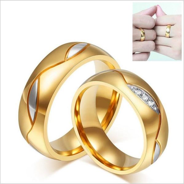 18 gold gold couple ring the black and yellow various style street shooting star inlay titanium micro lovers ring acc235, Silver
18 gold gold couple ring the black and yellow various style street shooting star inlay titanium micro lovers ring acc235, Silver