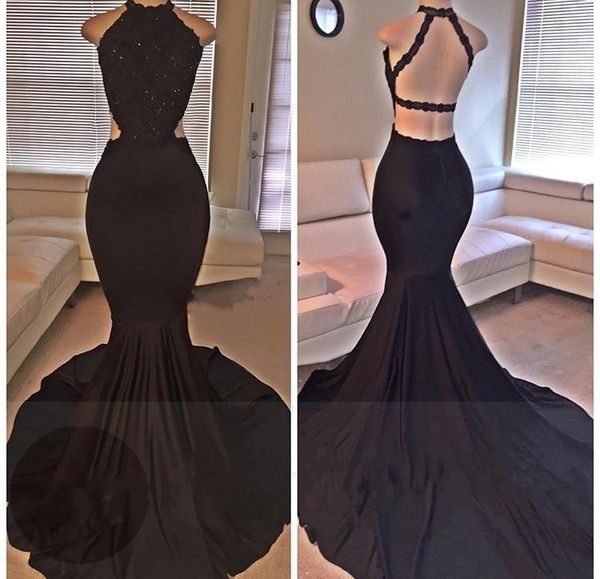 2017 new black jewel neck lace appliques mermaid prom dresses beaded open back court train plus size party dress evening gowns
2017 new black jewel neck lace appliques mermaid prom dresses beaded open back court train plus size party dress evening gowns