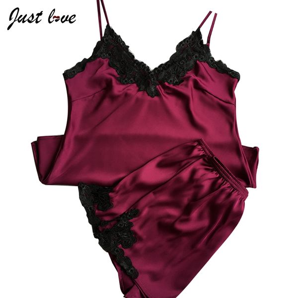 wholesale- summer shorts sets v-neck silk sleepwear lace pajama shorts set pajamas women's spaghetti strap pajamas, Black;red
wholesale- summer shorts sets v-neck silk sleepwear lace pajama shorts set pajamas women's spaghetti strap pajamas, Black;red
