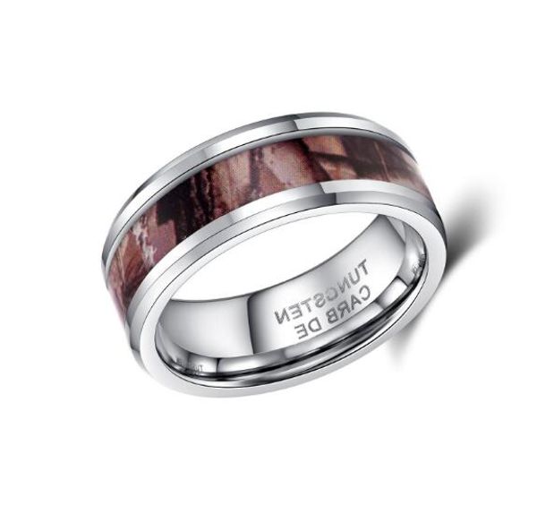 tree camo inlay tungsten carbide ring for men 8mm width wholesales, Silver
tree camo inlay tungsten carbide ring for men 8mm width wholesales, Silver