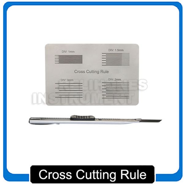 Cross Cut Guide Cross cutting rule stainless steel high quality high accuracy BS 3962-6 standard testing kit
Cross Cut Guide Cross cutting rule stainless steel high quality high accuracy BS 3962-6 standard testing kit