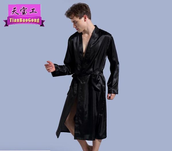 2019 new men's pure color robe thin improved cardigan gown loose loose length long-sleeved spring and evening gowns
2019 new men's pure color robe thin improved cardigan gown loose loose length long-sleeved spring and evening gowns