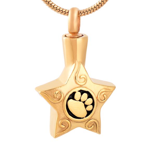 ijd9717 star stainless steel pendant necklace paw engraved pet ashes keepsake urn pendant necklace cremation jewelry (pendant only), Silver
ijd9717 star stainless steel pendant necklace paw engraved pet ashes keepsake urn pendant necklace cremation jewelry (pendant only), Silver