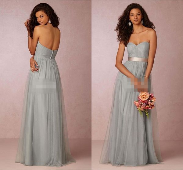 2017 summer sweetheart grey long bridesmaid dresses tulle strapless backless plus size formal maid of honor dress country party gowns, Blue;red
2017 summer sweetheart grey long bridesmaid dresses tulle strapless backless plus size formal maid of honor dress country party gowns, Blue;red