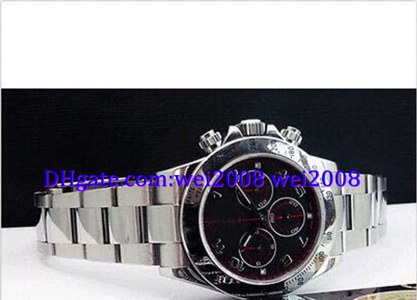 luxury watch box new new 40mm stainless black/red arabic dial - 116520, Slivery;brown
luxury watch box new new 40mm stainless black/red arabic dial - 116520, Slivery;brown