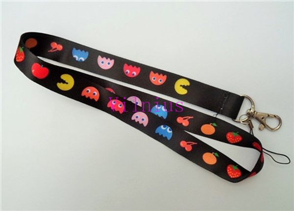 30pc new pacman fruity game neck lanyard trap cell mobile phone id card key chain 30pc new pacman fruity game neck lanyard trap cell mobile phone id card key chain