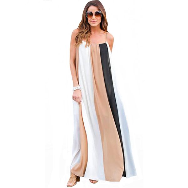casual vintage women sleeveless boho beach dress 2017 summer loose female long maxi striped patchwork dress, Black;gray
casual vintage women sleeveless boho beach dress 2017 summer loose female long maxi striped patchwork dress, Black;gray
