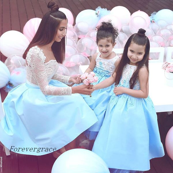 long sleeves lake blue prom dress new lace mother evening party gown custom made plus size, Black
long sleeves lake blue prom dress new lace mother evening party gown custom made plus size, Black