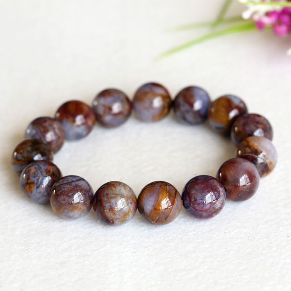 natural genuine a zambia gold brown pietersite stretch men's stretch finish bracelet round big beads 14mm 04337, Black
natural genuine a zambia gold brown pietersite stretch men's stretch finish bracelet round big beads 14mm 04337, Black