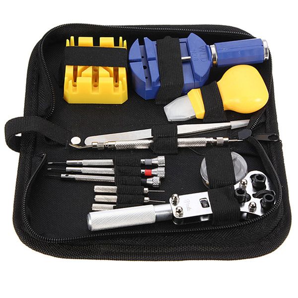 Wholesale-Best Promotion 13pcs Watch Repair Tool Kit Set Case Opener Link Spring Bar Remover Tweezer High Quality
Wholesale-Best Promotion 13pcs Watch Repair Tool Kit Set Case Opener Link Spring Bar Remover Tweezer High Quality