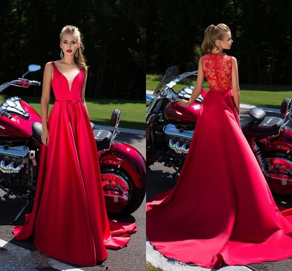 2k19 new red see through lace back prom dresses sweetheart a-line vestidos de fiesta evening party gowns with sweep train, Black
2k19 new red see through lace back prom dresses sweetheart a-line vestidos de fiesta evening party gowns with sweep train, Black