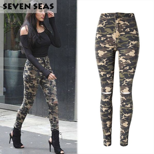 wholesale- new fashion skinny ripped jeans women high waisted camouflage jeans stretch pencil jean slim femme denim camo pants, Blue
wholesale- new fashion skinny ripped jeans women high waisted camouflage jeans stretch pencil jean slim femme denim camo pants, Blue