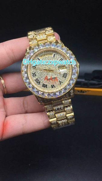 Full diamond ca e gold luxury watche for men big tone bezel day weep automatic date watch brand wri twatch
Full diamond ca e gold luxury watche for men big tone bezel day weep automatic date watch brand wri twatch