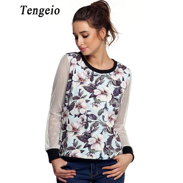 wholesale- tengeio autumn plus size hoodie sweatshirt women mesh long sleeve moletom feminino floral print polerones mujer tracksuit jumper, Black
wholesale- tengeio autumn plus size hoodie sweatshirt women mesh long sleeve moletom feminino floral print polerones mujer tracksuit jumper, Black