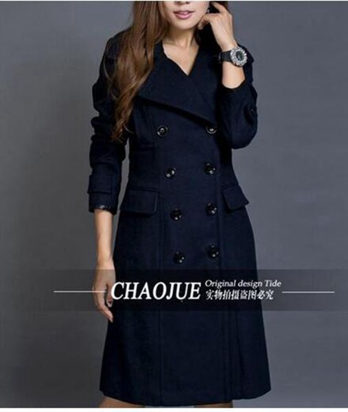 women in the spring and autumn long windbreaker woolen cloth coat of cultivate one's morality leisure fashion / s-4xl, Black
women in the spring and autumn long windbreaker woolen cloth coat of cultivate one's morality leisure fashion / s-4xl, Black