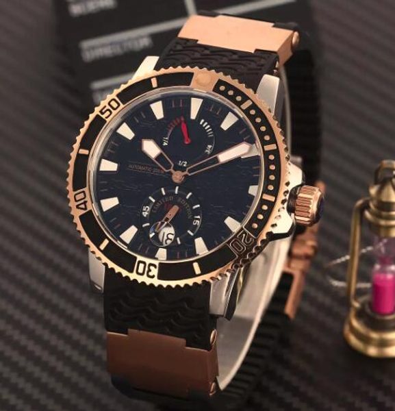 wholesale automatic luxury rose gold stainless glass back mens mechanical wristwatches black rubber buckle date casual men sport watch, Slivery;brown
wholesale automatic luxury rose gold stainless glass back mens mechanical wristwatches black rubber buckle date casual men sport watch, Slivery;brown