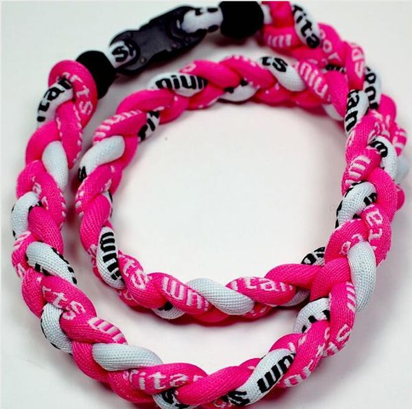 promotion - 400pcs/lot baseball sports titanium 3 rope braided rose rose white ge necklace rt092, Golden;silver
promotion - 400pcs/lot baseball sports titanium 3 rope braided rose rose white ge necklace rt092, Golden;silver