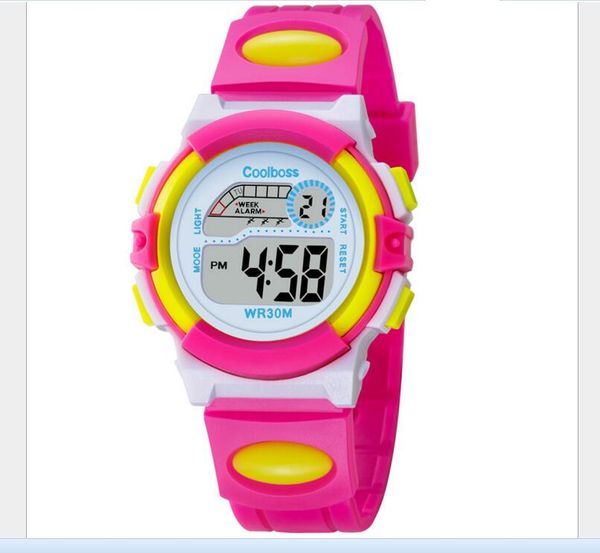 coolboss multifunction children's electronic watches 7 color luminous alarm clock calendar time waterproof sports watches child gift, Slivery;brown
coolboss multifunction children's electronic watches 7 color luminous alarm clock calendar time waterproof sports watches child gift, Slivery;brown