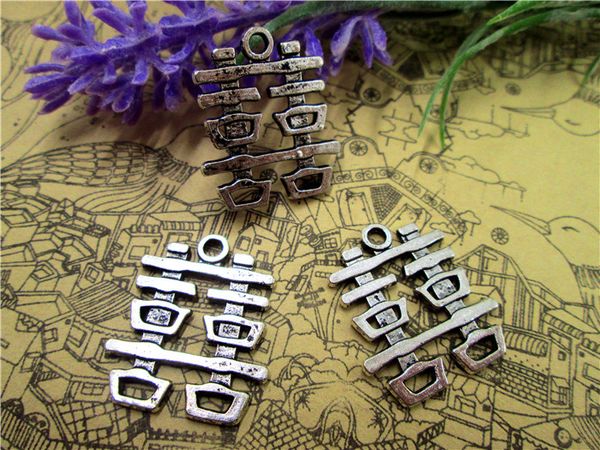 45pcs--antique tibetan silver chinese character double happiness wedding decoration charms pendant 21x24mm, Bronze;silver
45pcs--antique tibetan silver chinese character double happiness wedding decoration charms pendant 21x24mm, Bronze;silver